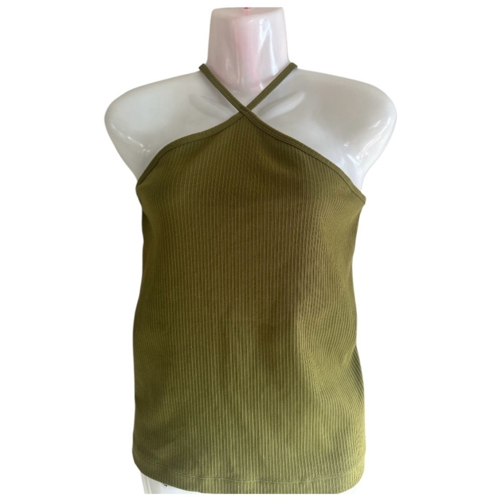 CAbi Green Halter Tank Top